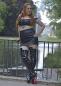 Preview: Pony Extrem Overknee High Heels schwarz