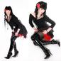 Preview: Overknee High Heels schwarz weiter Schaft