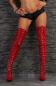 Preview: Lack Overknee High Heels rot Schnürung