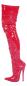 Preview: Crotch Lack Overknee High Heels Stiefel rot