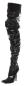 Preview: Crotch Overknee High Heels schwarz extra lang