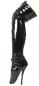 Preview: Lack Overknee Ballett High Heels schwarz