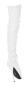 Preview: Lack Overknee Ballett High Heels weiß
