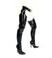Preview: Chap Boots Overknee High Heels schwarz