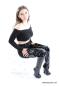 Preview: Crotch Pony High Heel Overknees mit Wedge Absatz