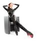 Preview: Pony Extrem Overknee High Heels schwarz