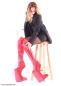 Preview: Drag Queen High Heels mit Halbmond Heel rot