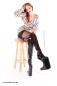 Preview: Drag Queen Overknee High Heels mit Halbmond Heel schwarz
