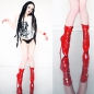 Lack Ballet High Heels Stiefeletten rot