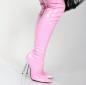 Preview: Lack Overknee High Heels pink