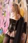 Preview: Lack Corsage schwarz  incl G String NEU