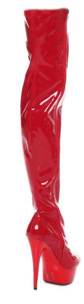 Kassiopeya Lack Plateau Overknee High Heels rot
