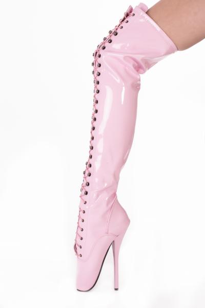Overknee Ballet High Heels Stiefel pink Kassiopeya NEU